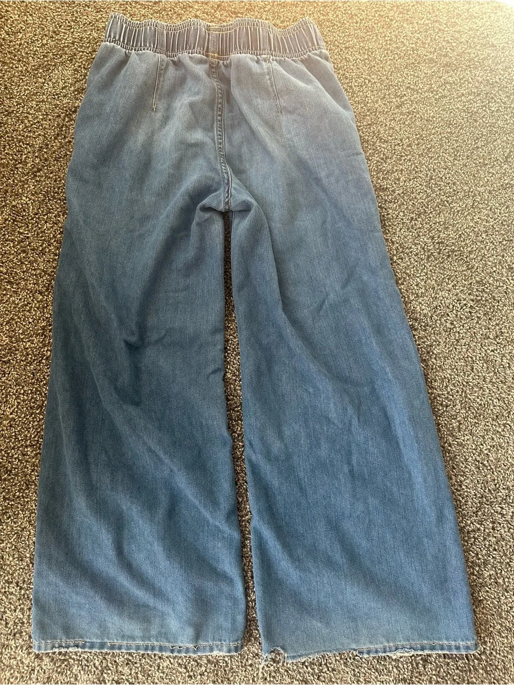 Old Navy Blue Girls Baggy Elastic-Waist Jeans